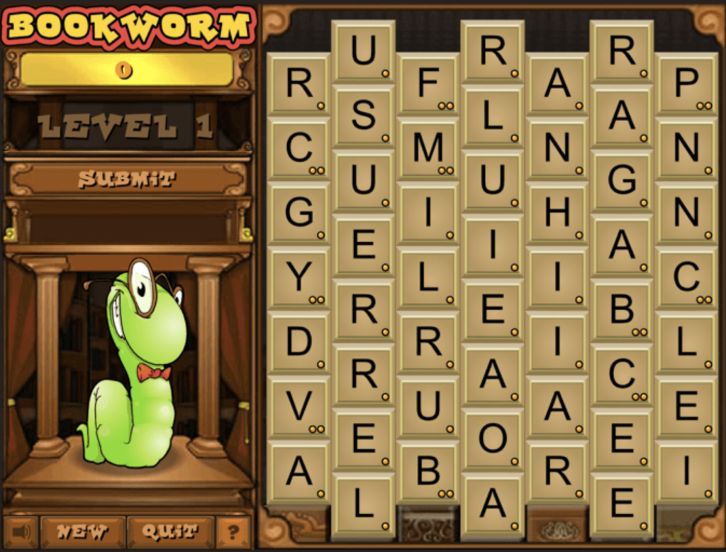 文字类休闲游戏《Bookworm》